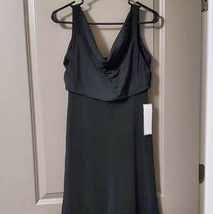 J Crew 100% silk little black dress 6P NWT